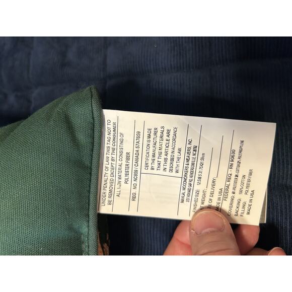 Vintage Cat Tapestry Pillow Happiness Is Being Owned By A Cat 11X8 New Cottage - Picture 6 of 8